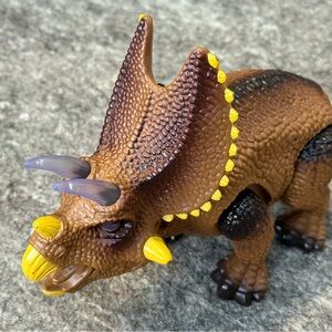 Triceratops Action Figure Steam Life Electronic Light up with different colors